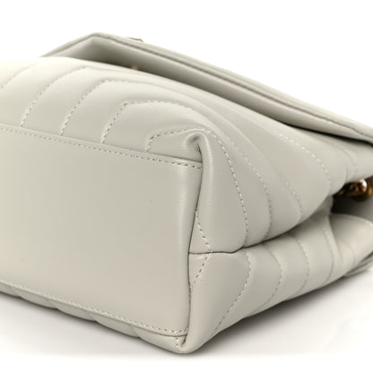 Saint Laurent Calfskin Y Quilted Monogram Small Loulou Chain Satchel Blanc Vintage 11 of 11