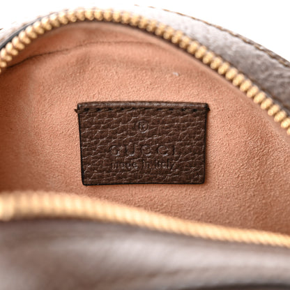 Gucci GG Supreme Monogram Web Mini Ophidia Round Shoulder Bag Brown 6 of 10