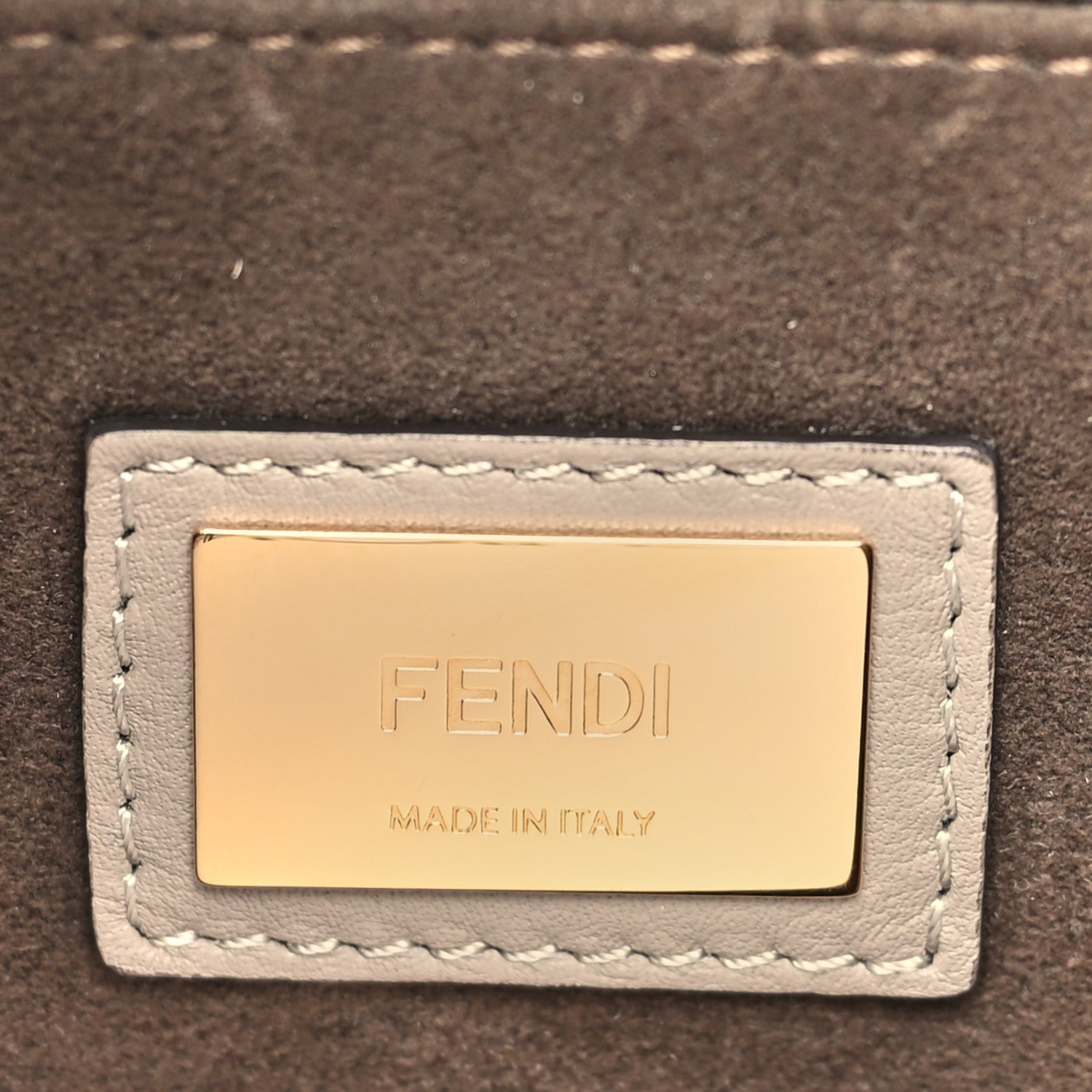 Fendi Vitello Seta Plexiglass Tortoise Medium Peekaboo Iconic Satchel Tortora 7 of 10