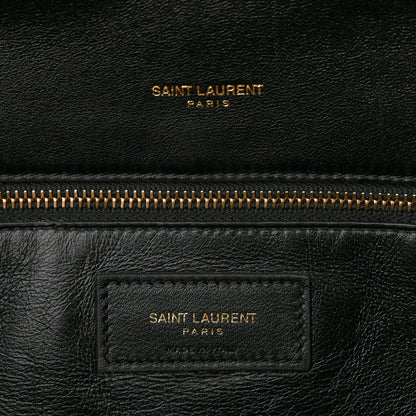 Saint Laurent Lambskin Quilted Sade Puffer Envelope Clutch Black 7 of 13