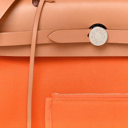 Hermes Toile Herbag Zip 31 PM Orange 9 of 25
