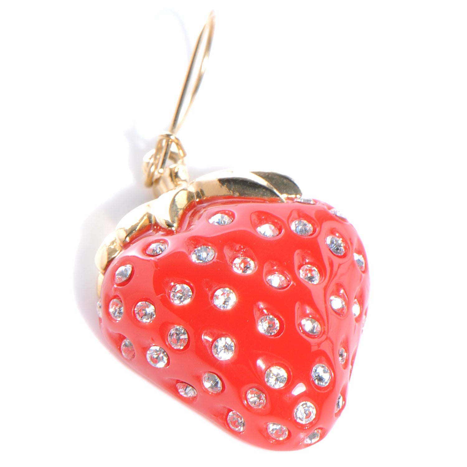 Louis Vuitton Fraises Strawberry Heart Earrings 3 of 5