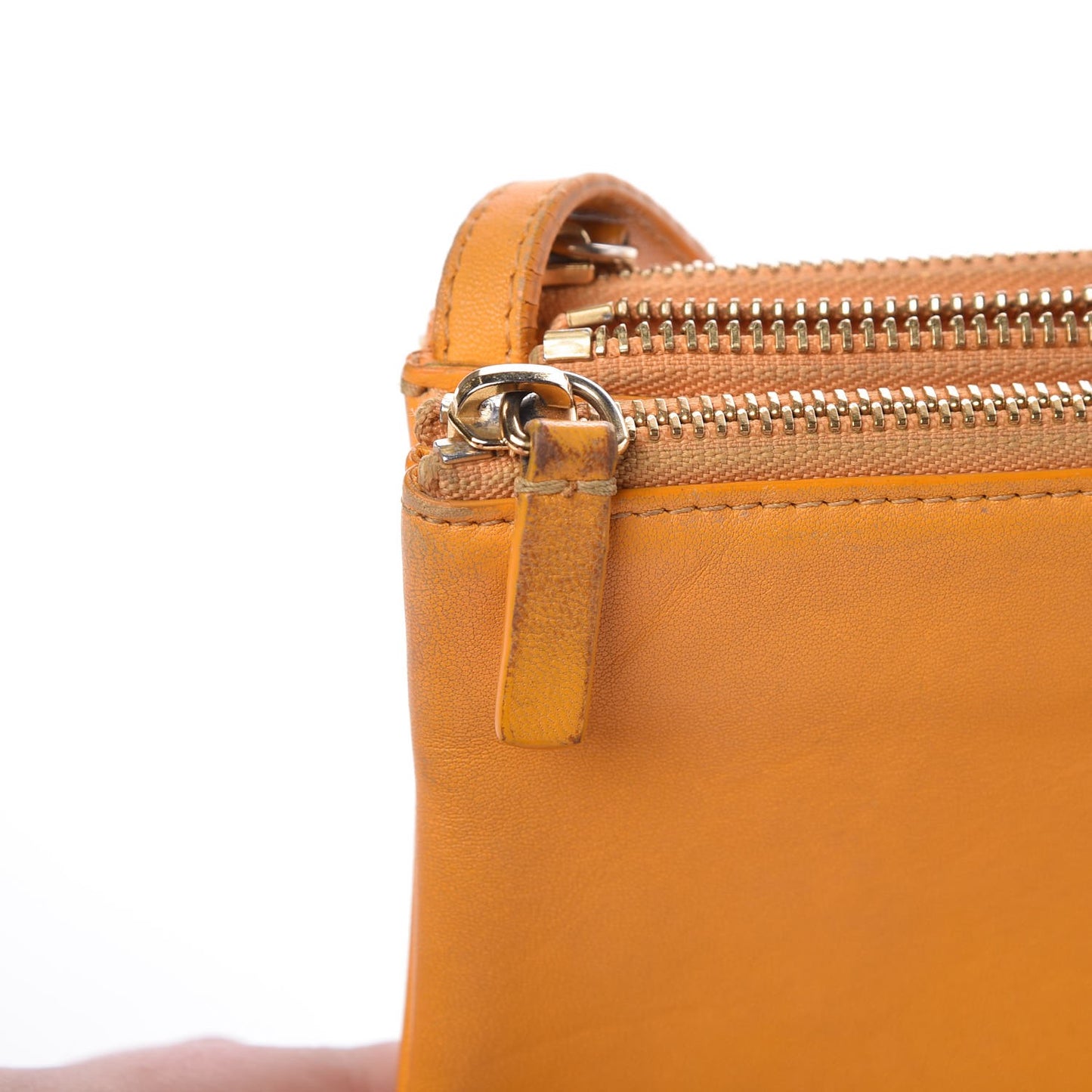 Lambskin Small Trio Crossbody Bag Sunflower
