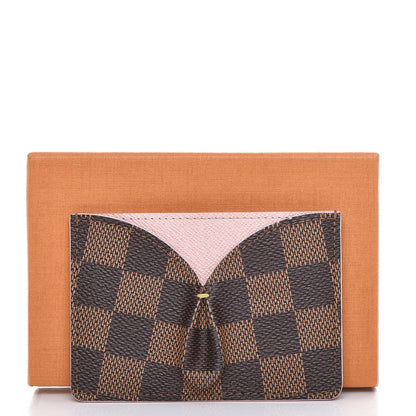 Louis Vuitton Damier Ebene Caissa Card Holder Rose Ballerine 8 of 8