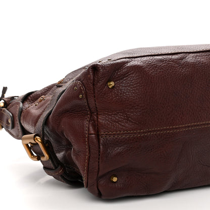 Chloe Calfskin Paddington Hobo Burgundy 9 of 10