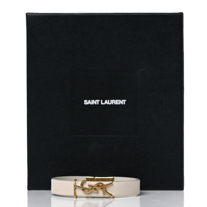 Saint Laurent Calfskin Opyum Bracelet M Crema Soft 10 of 10
