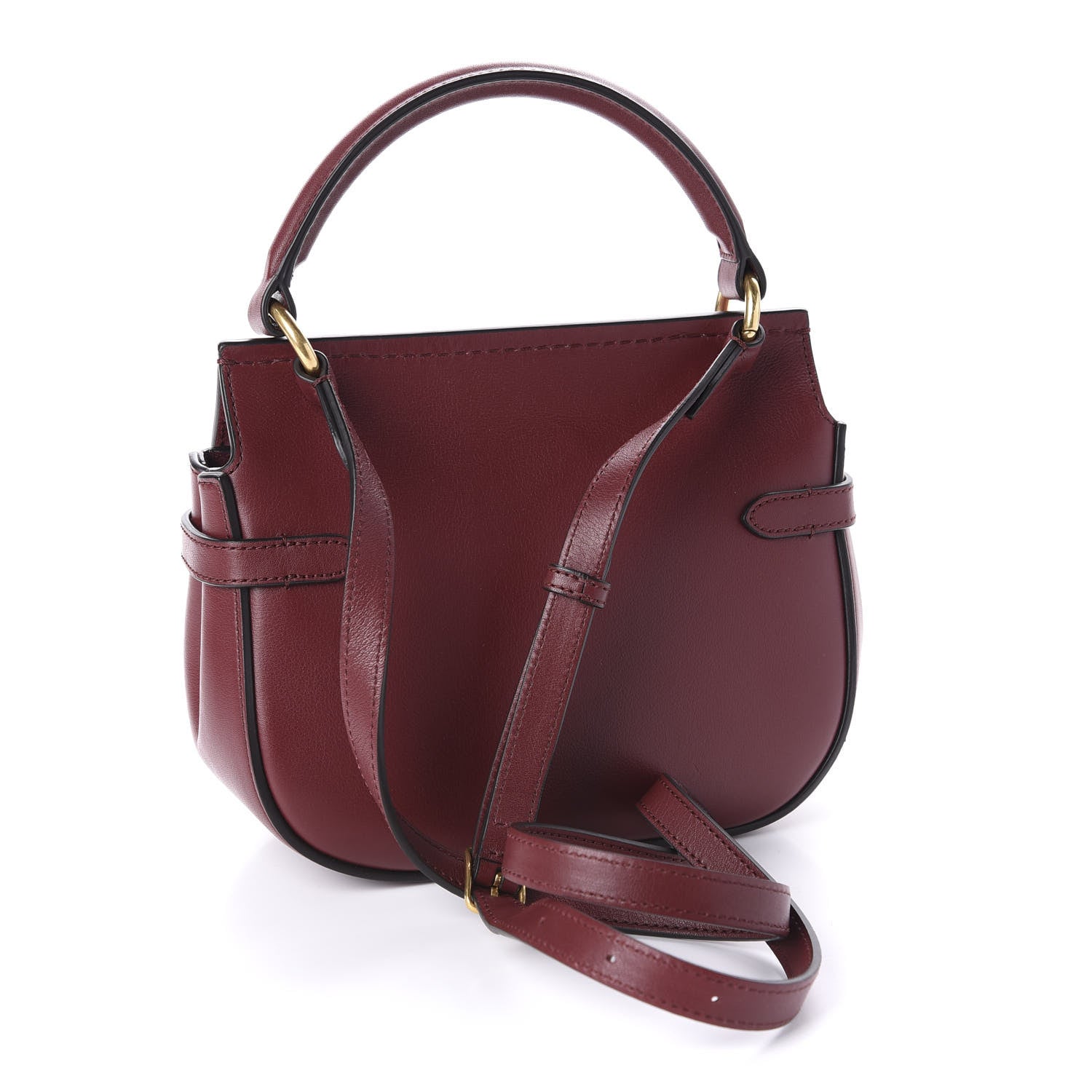 Mulberry Silky Calfskin Ayers Small Amberley Satchel Nordic Blue Crimson 3 of 9