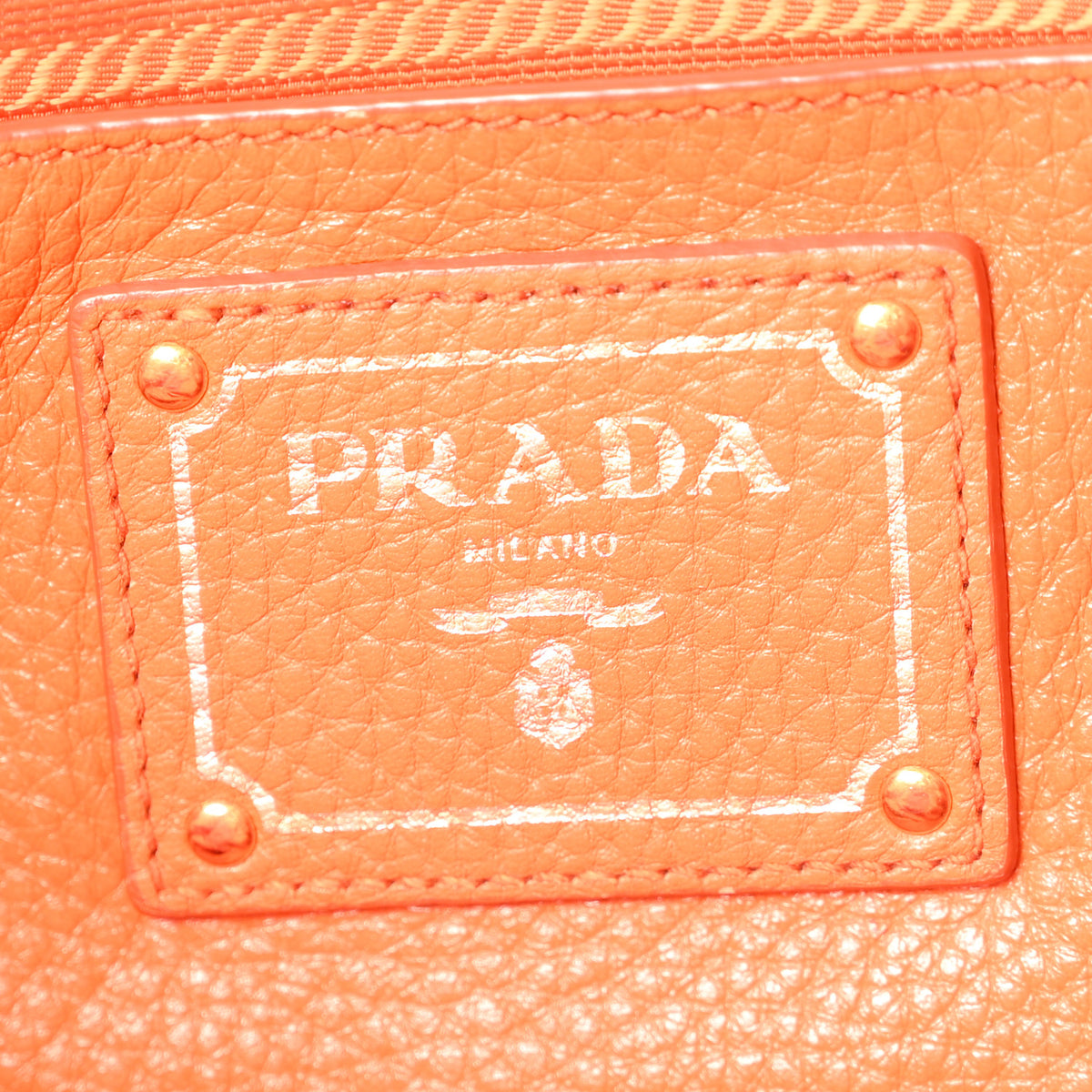 Vitello Daino Side Pocket Tote Papaya
