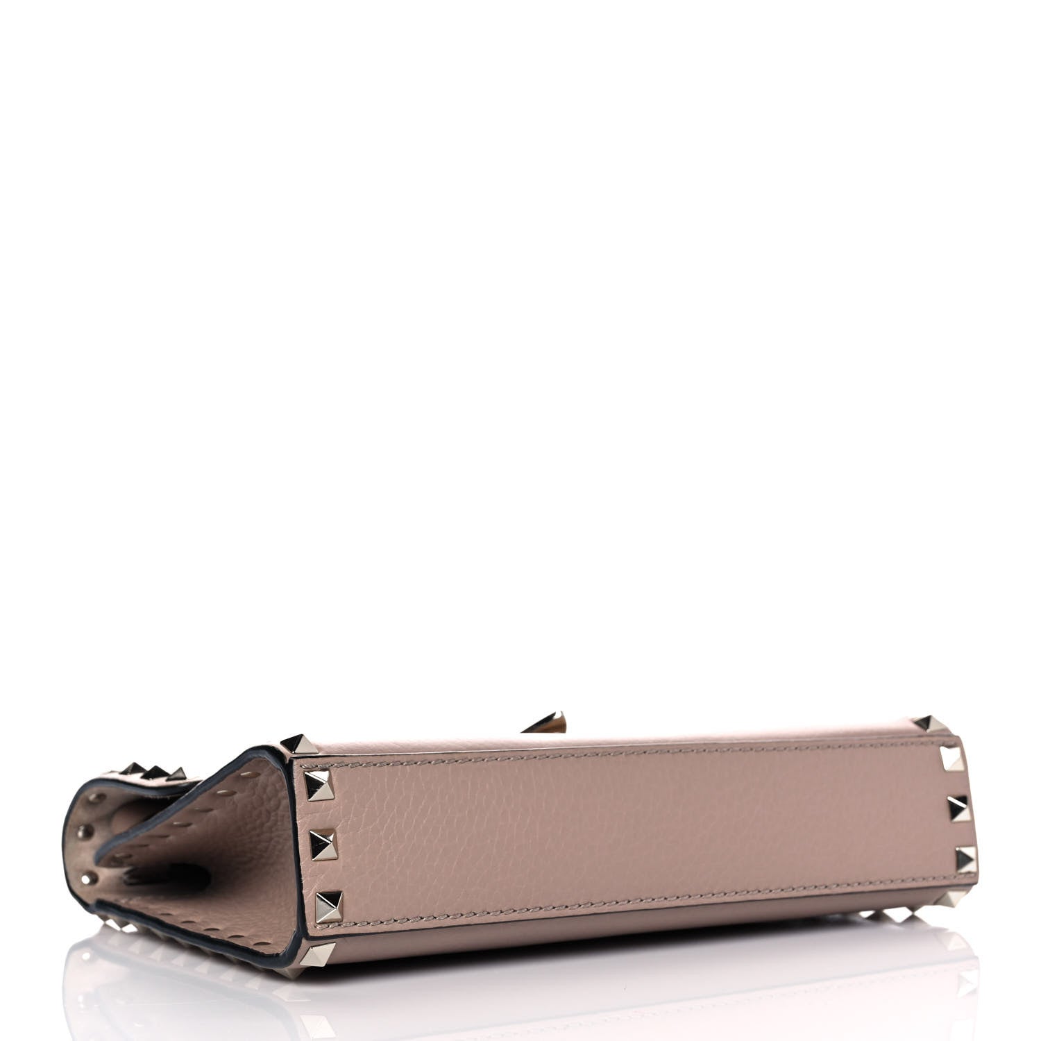 Valentino Garavani Pebbled Calfskin Medium Rockstud Flip Lock Crossbody Bag Poudre 3 of 9