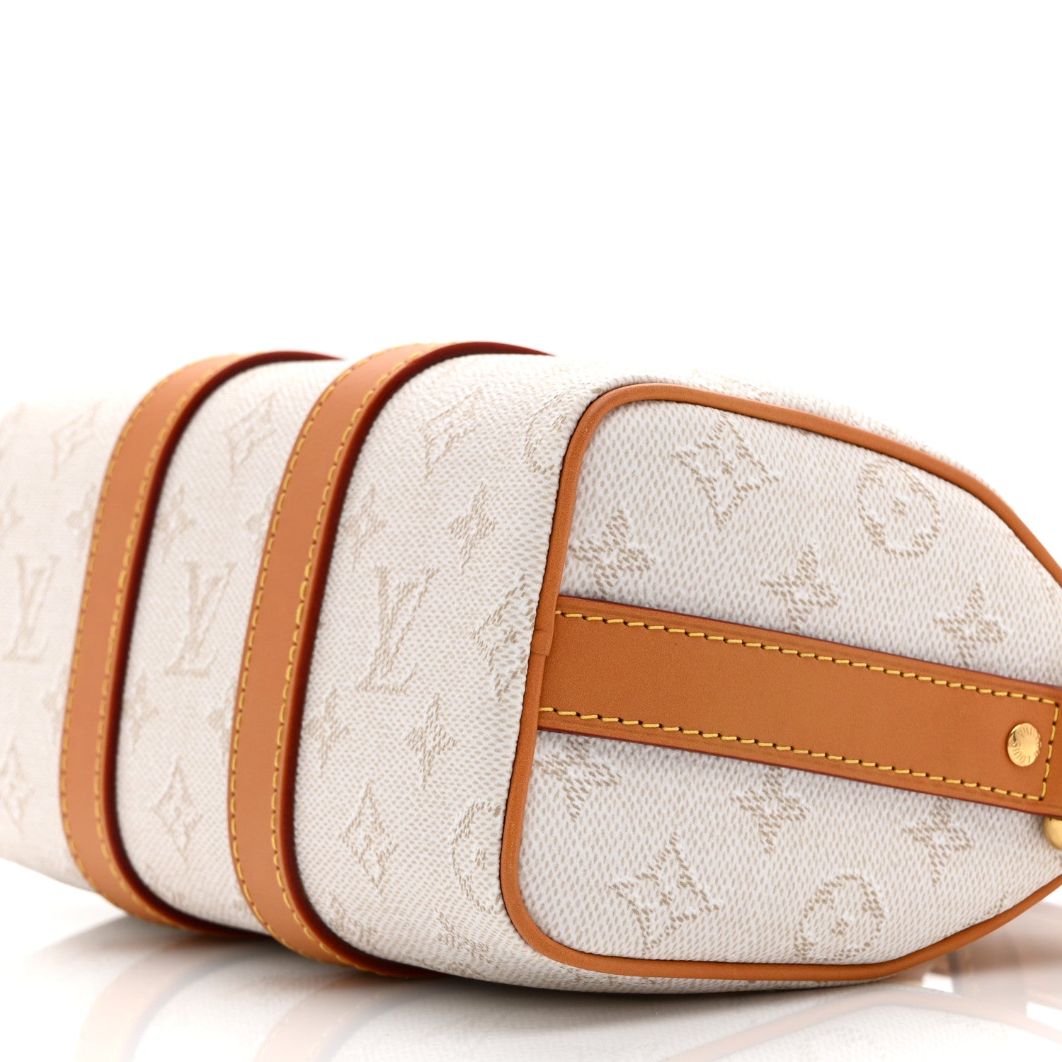 Louis Vuitton Monogram Heritage Keepall Bandouliere 25 Off White