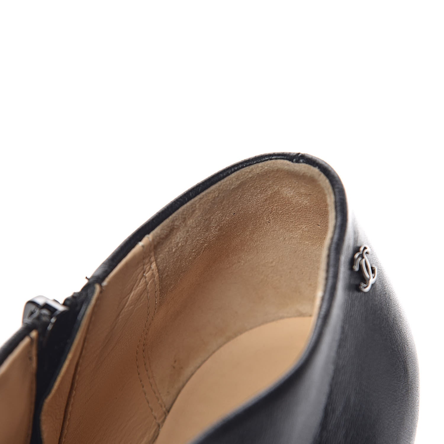 Chanel Lambskin Quilted CC Booties 38 Black 8 of 13