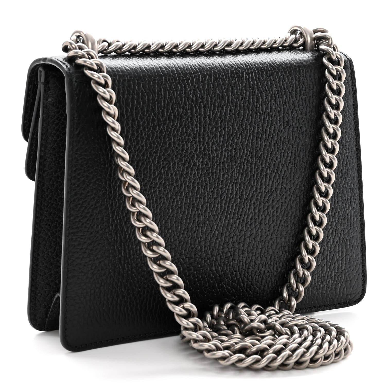Gucci Calfskin Mini Dionysus Shoulder Bag Black 3 of 9