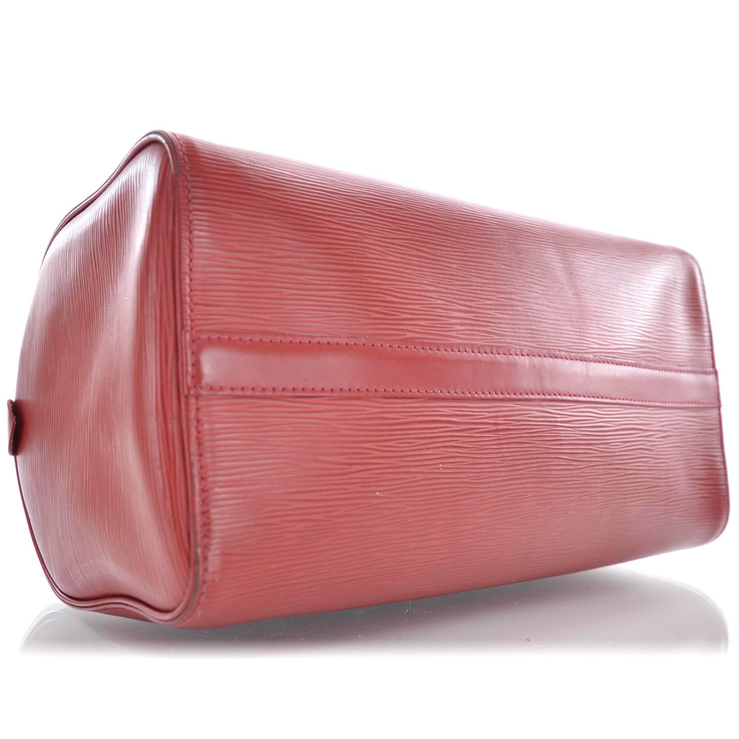 Louis Vuitton Epi Speedy 30 Red 6 of 9