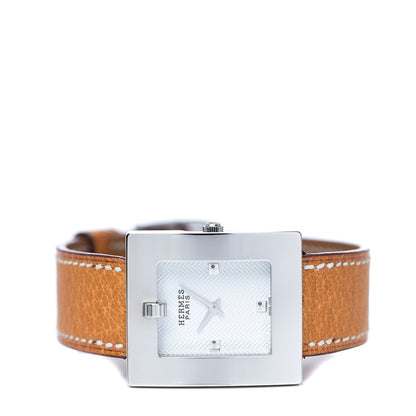 Hermes Stainless Steel Epsom 26mm Belt Quartz Watch Gold 2 of 6