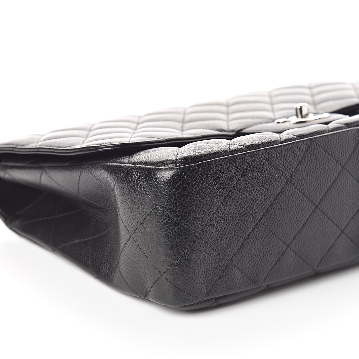 Caviar Quilted Jumbo Single Flap Black