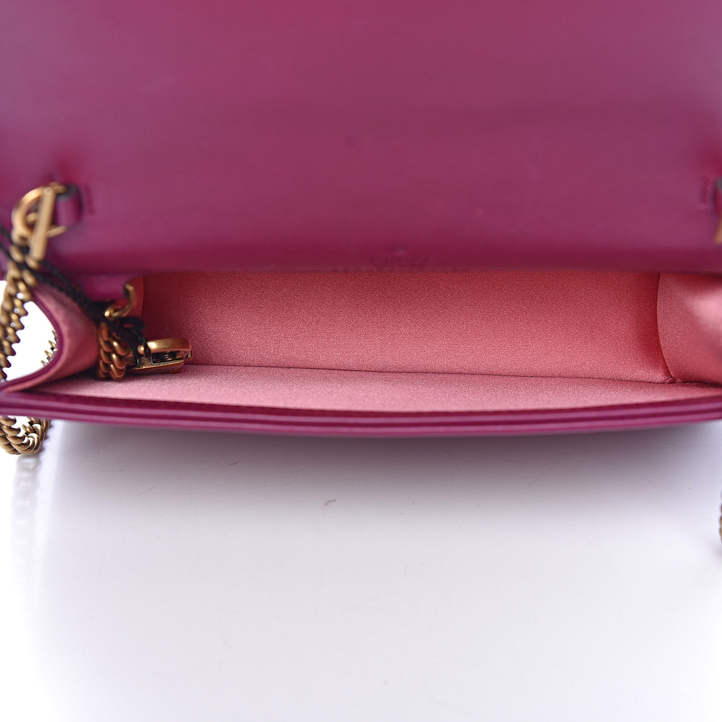 Velvet Matelasse GG Marmont Mini Bag Fuchsia Violet Cyclamen
