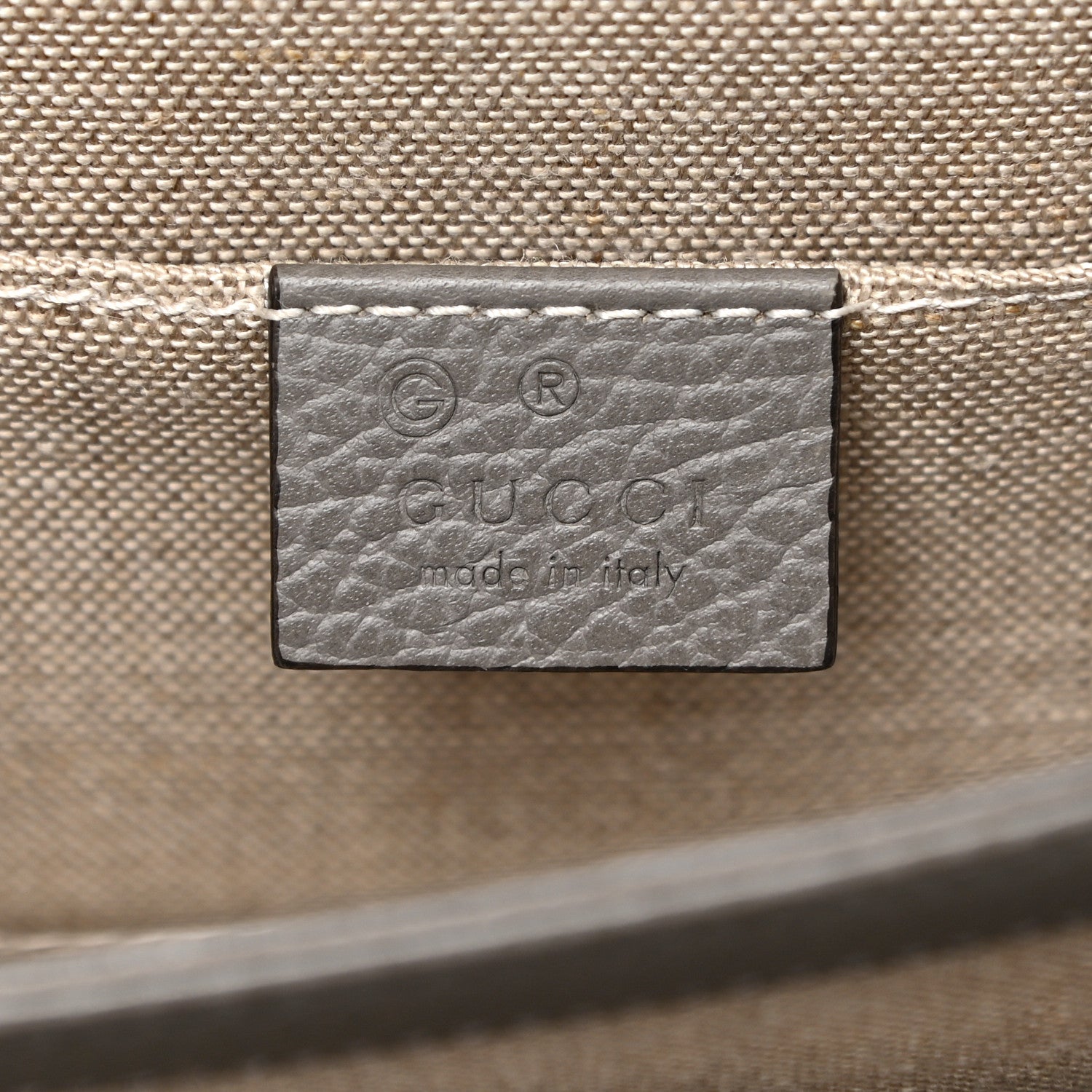 Gucci Dollar Calfskin Small Interlocking G Shoulder Bag Loess 6 of 16