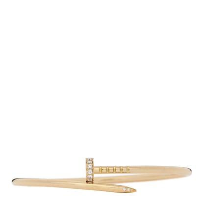 Cartier 18K Yellow Gold Diamond Small Juste Un Clou Bracelet 15 1 of 5