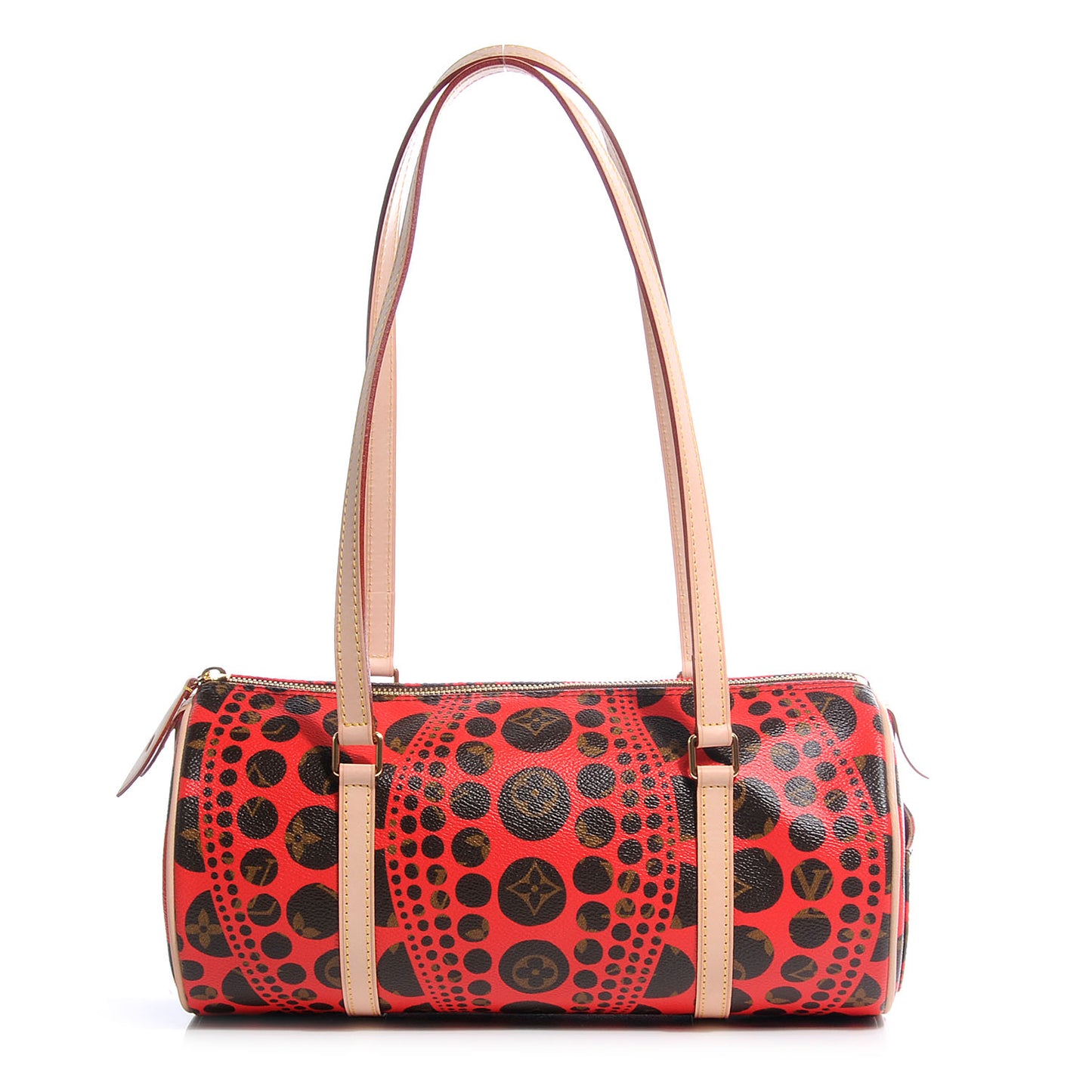 Monogram Kusama Pumpkin Dots Papillon 30 Red