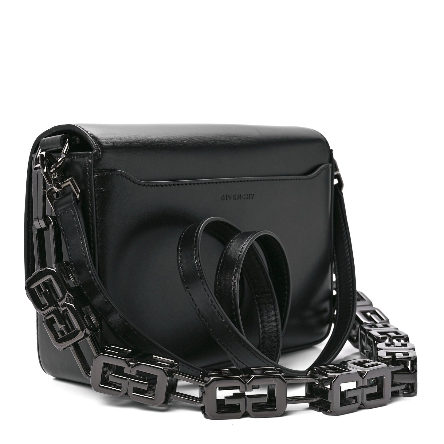 Box Calfskin Medium 4G Cube Chain Shoulder Bag So Black