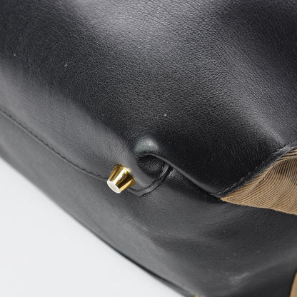 Burberry Smooth Calfskin Medium Banner Tote Black 15 of 19