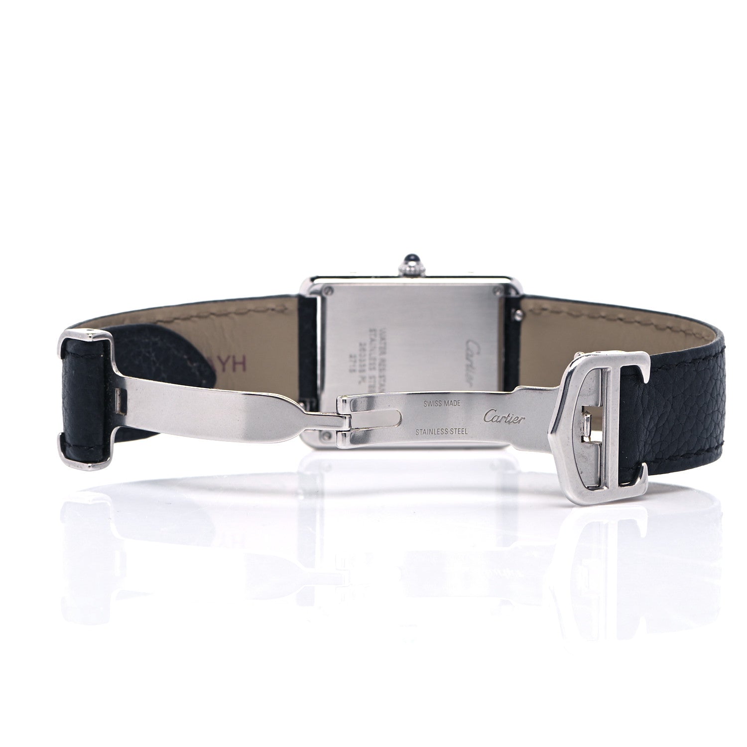 Cartier Stainless Steel Calfskin 27mm Tank Solo Quartz Watch 5 of 7