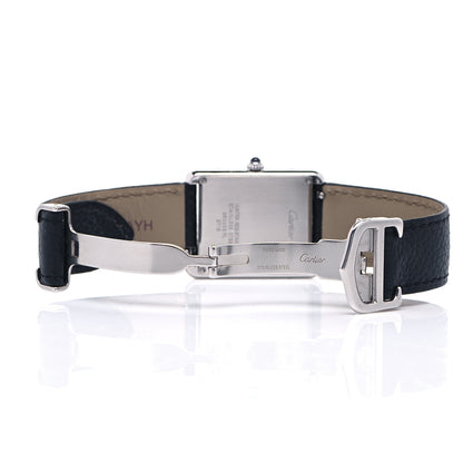 Cartier Stainless Steel Calfskin 27mm Tank Solo Quartz Watch 5 of 7