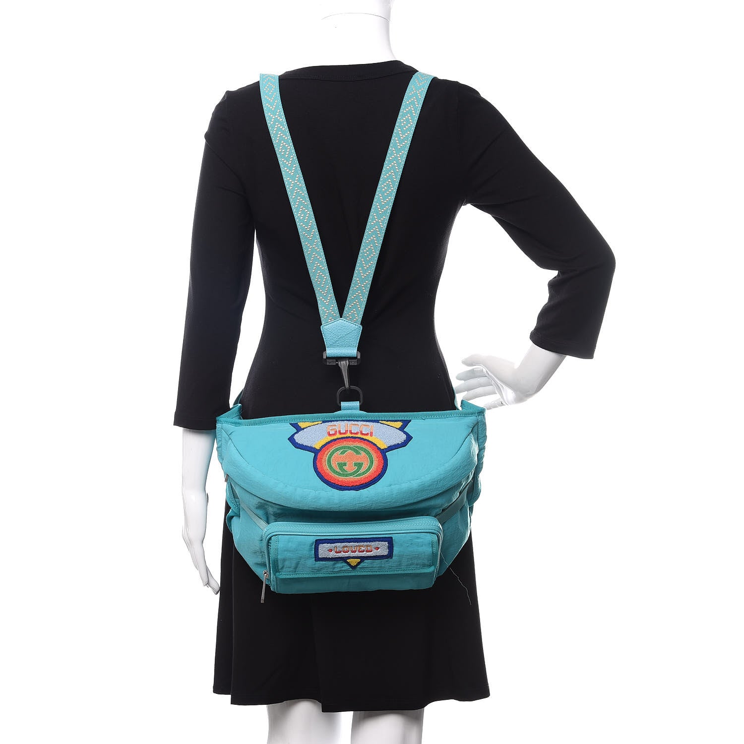 Gucci Nylon 80s Logo Patch Belt Bag Lago 3 of 11