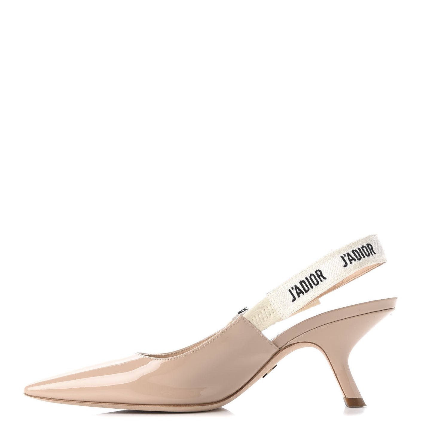 Patent Ribbon J'Adior Slingback 65mm Pumps 37.5 Nude