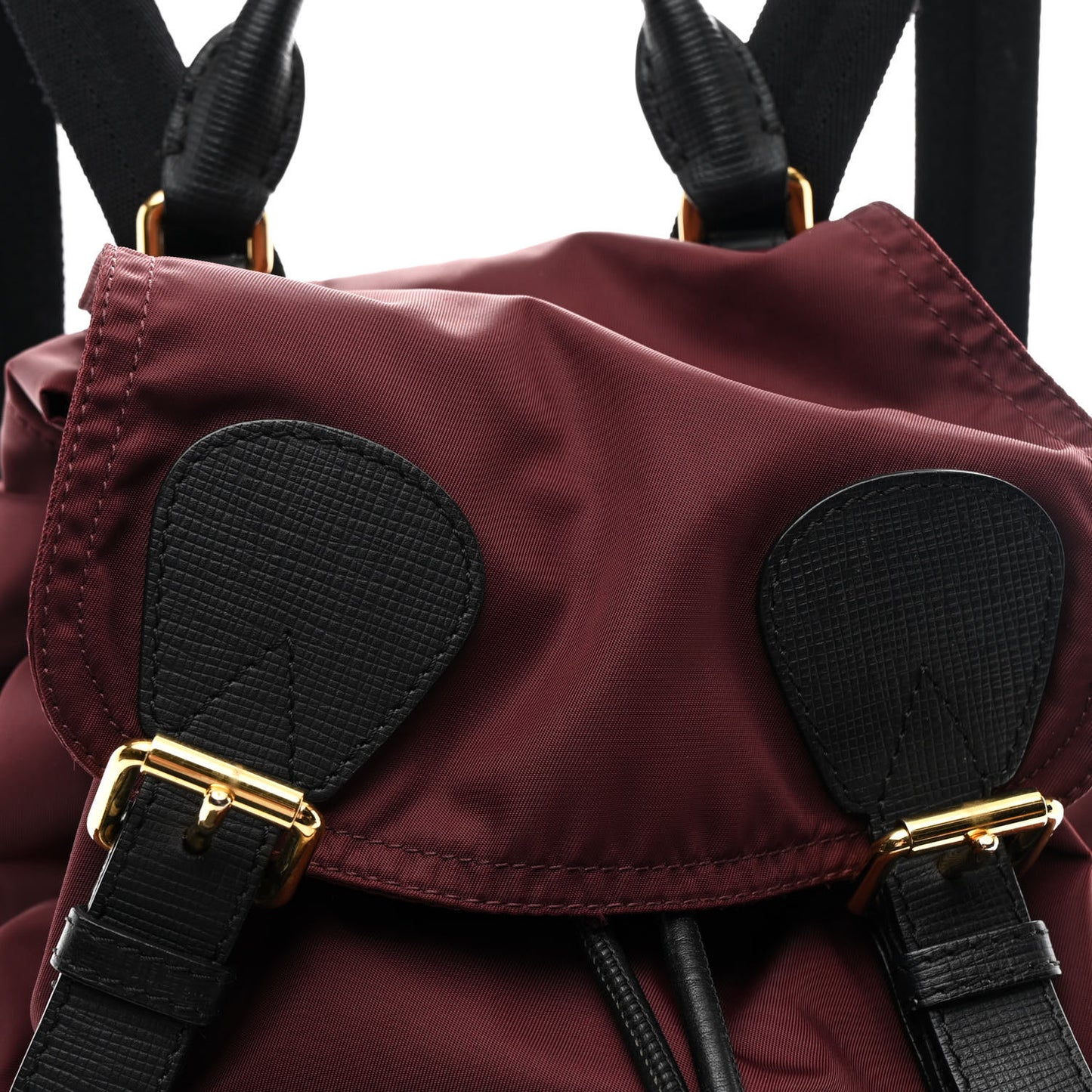 Nylon Small Rucksack Backpack Burgundy Red Burgundy Red