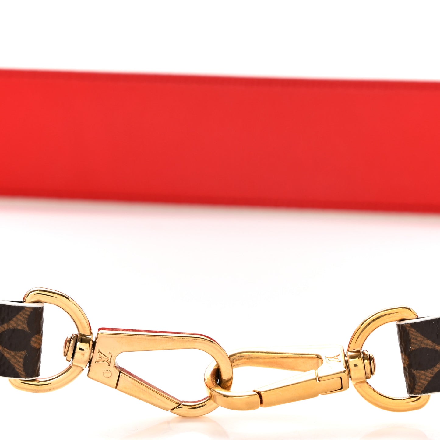 Monogram Bandouliere Shoulder Strap Red
