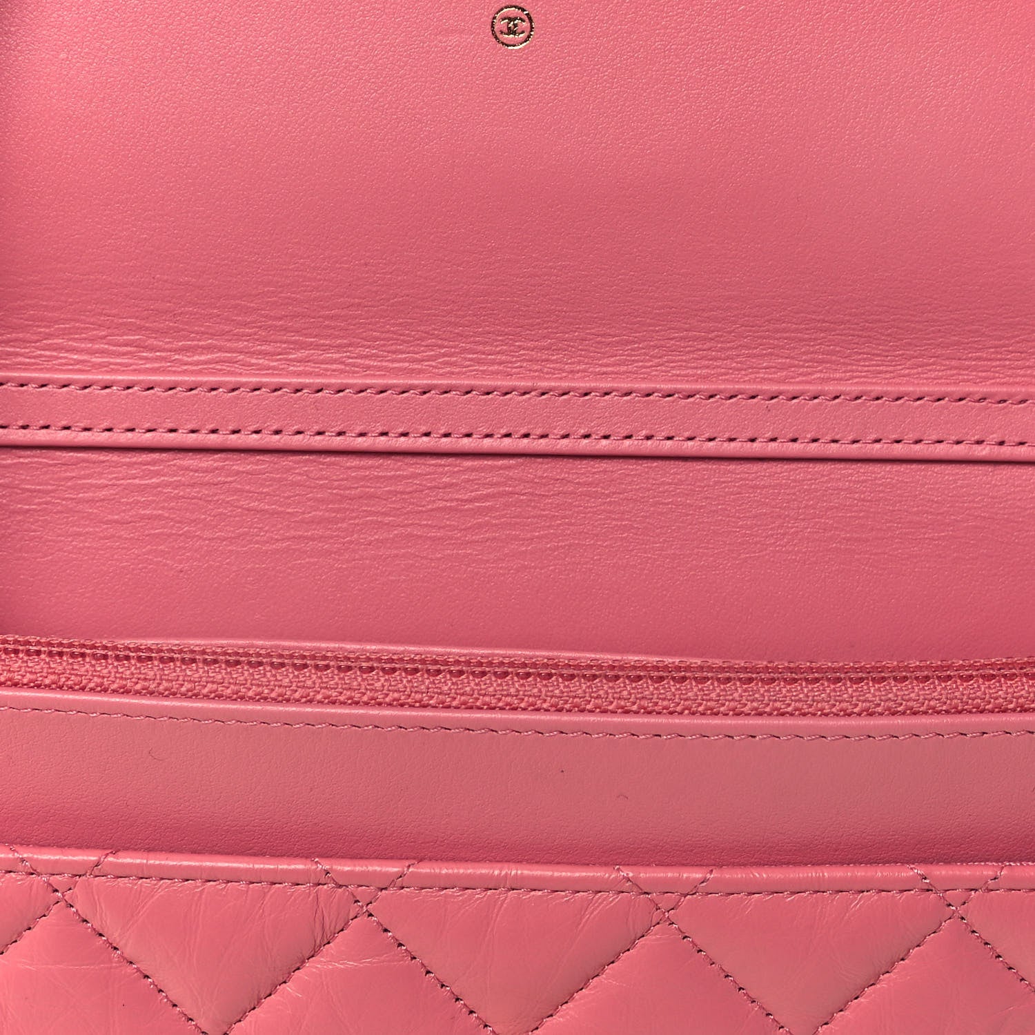 Chanel Aged Calfskin Quilted Reissue Wallet On Chain WOC Pink 13 of 14