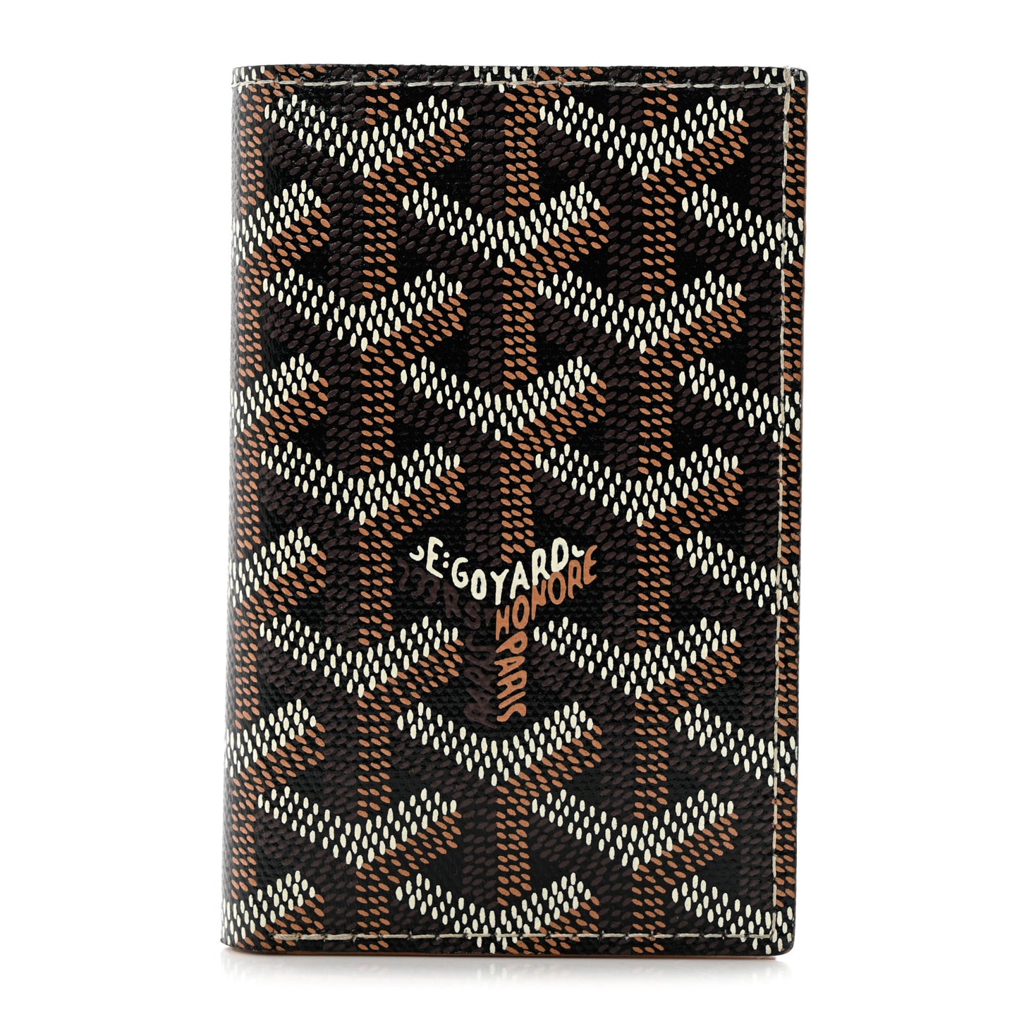 Goyardine Saint Pierre Card Holder Black Gold