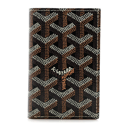 Goyard Goyardine Saint Pierre Card Holder Black Gold 1 of 7