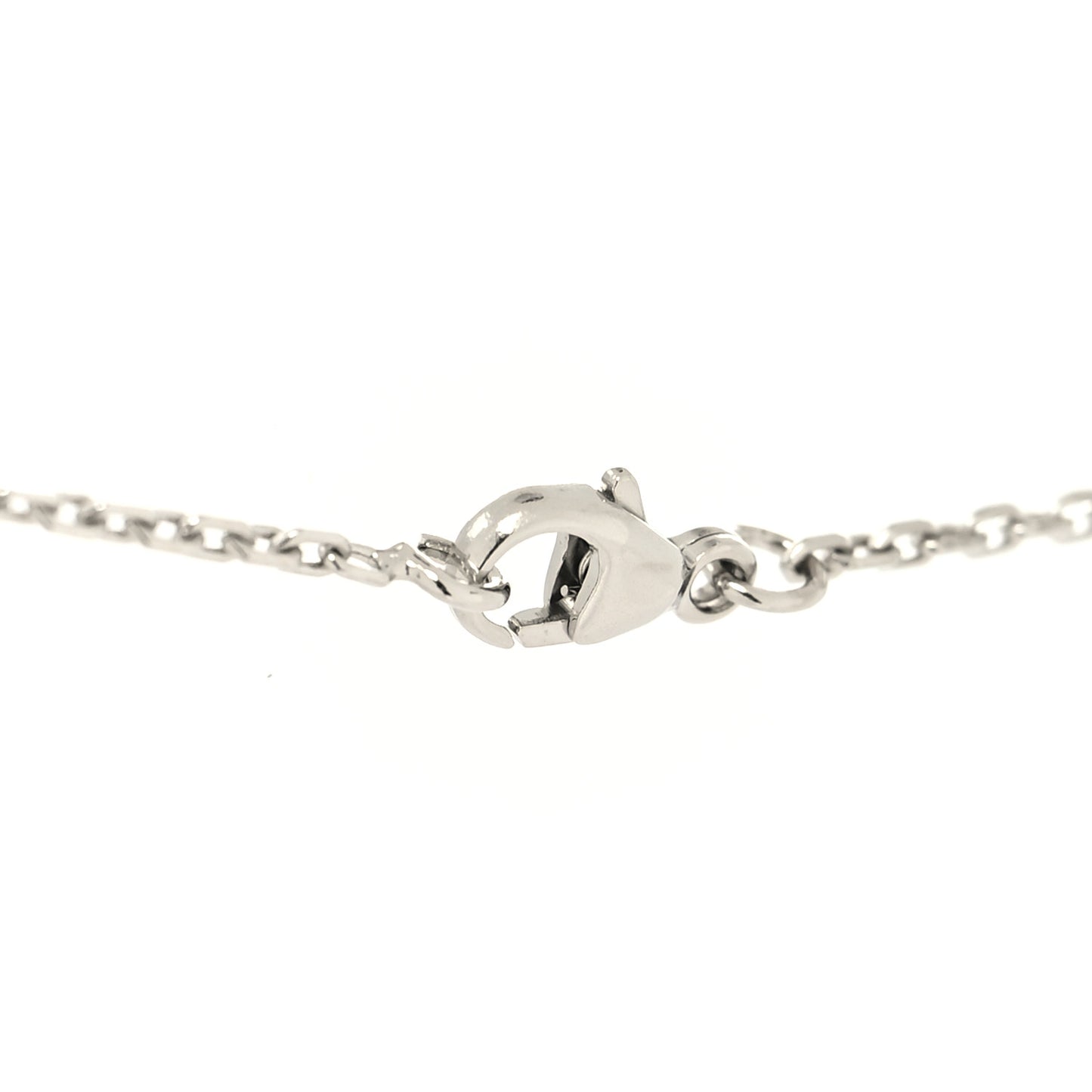 Palladium Mini Pop H Pendant Necklace Marron Glace