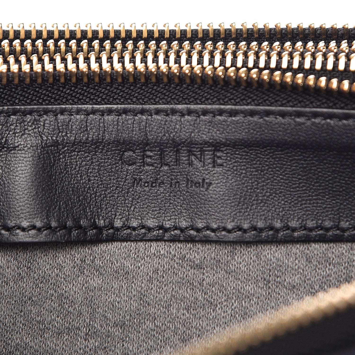 Celine Lambskin Large Trio Crossbody Bag Black 9 of 14