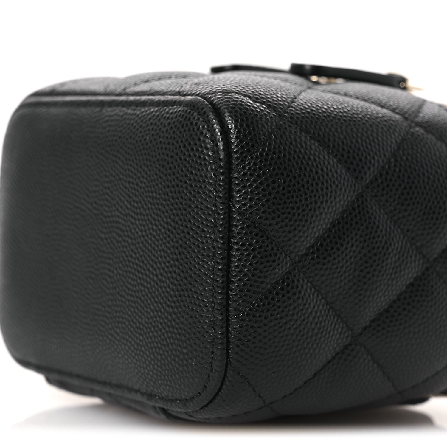 Chanel Caviar Quilted Tiny CC Mini Vanity Case With Chain Black 10 of 10