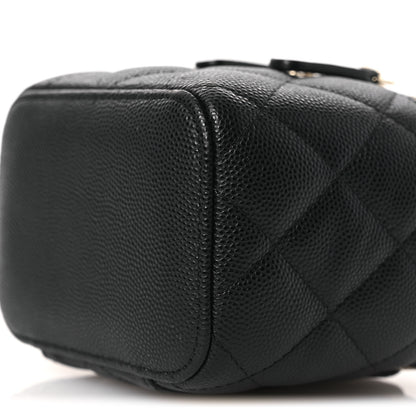 Chanel Caviar Quilted Tiny CC Mini Vanity Case With Chain Black 10 of 10