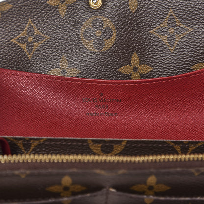 Louis Vuitton Monogram Emilie Wallet Red 6 of 10