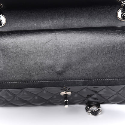 Chanel Patent Quilted Medium Double Flap Black 18 of 18