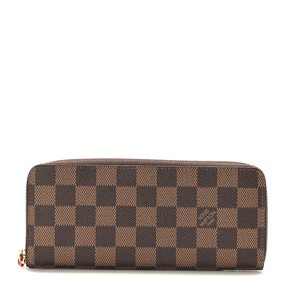 Louis Vuitton Damier Ebene Clemence Wallet Cherry 1 of 7