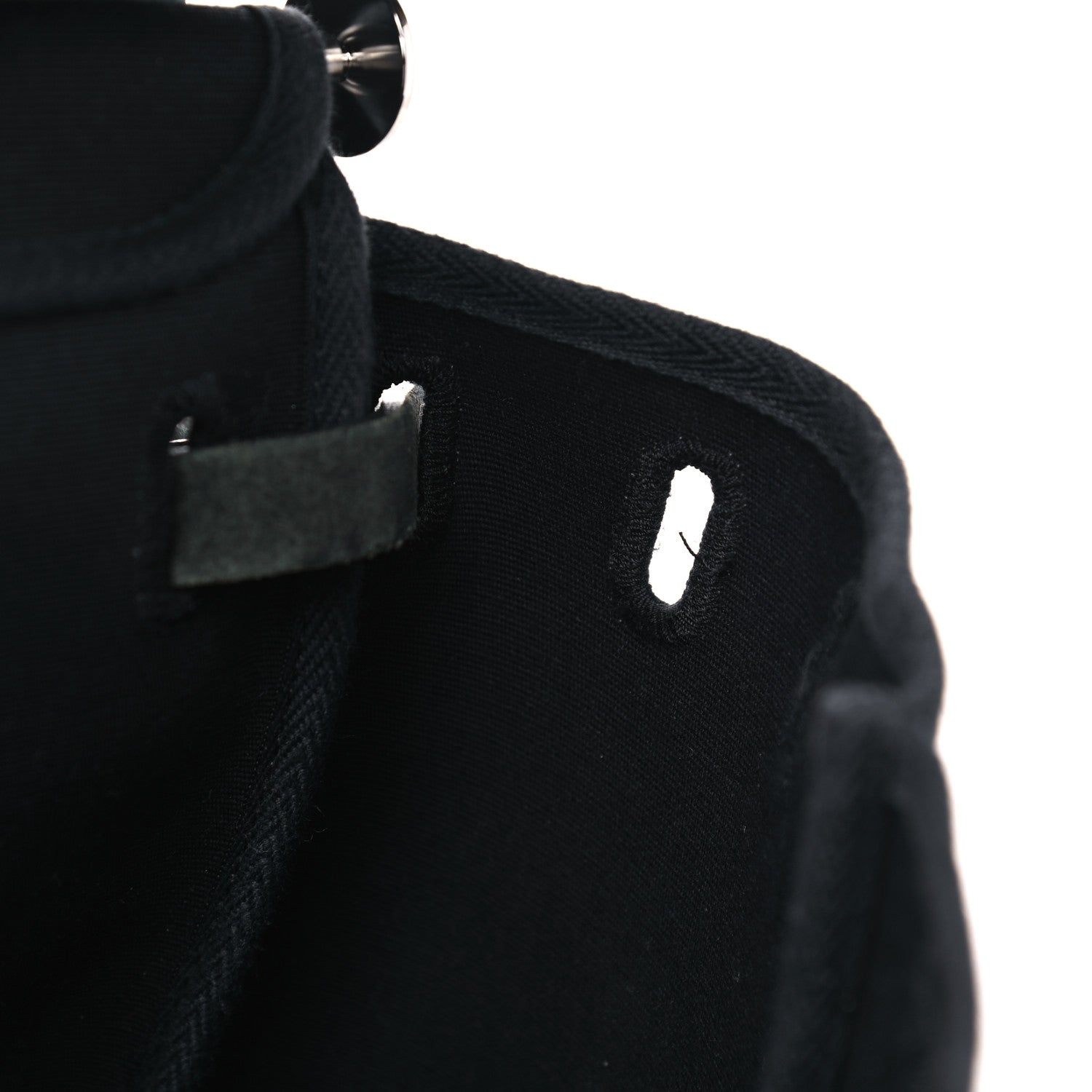 Hermes Toile Vache Calfskin Herbag 30 PM Backpack Black 8 of 13