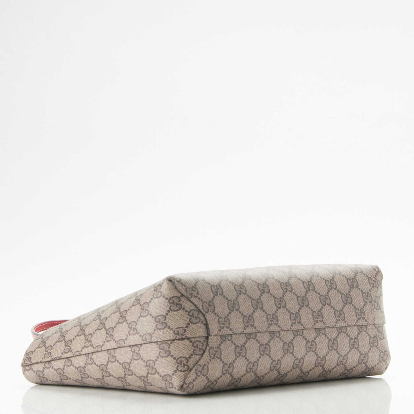 GG Supreme Monogram Small Reversible Tote Beige Red
