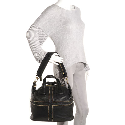 Givenchy Lambskin Studded Medium Nightingale Black 2 of 8