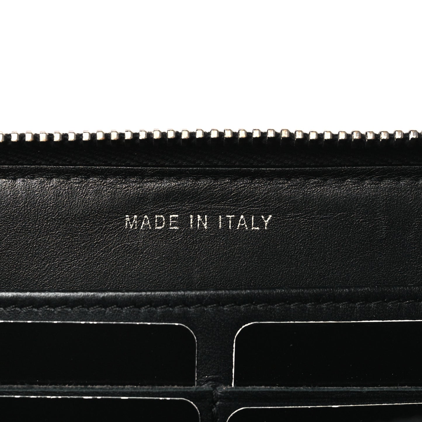 Glazed Calfskin Quilted Small Coco Boy Zip Around Wallet Black Black