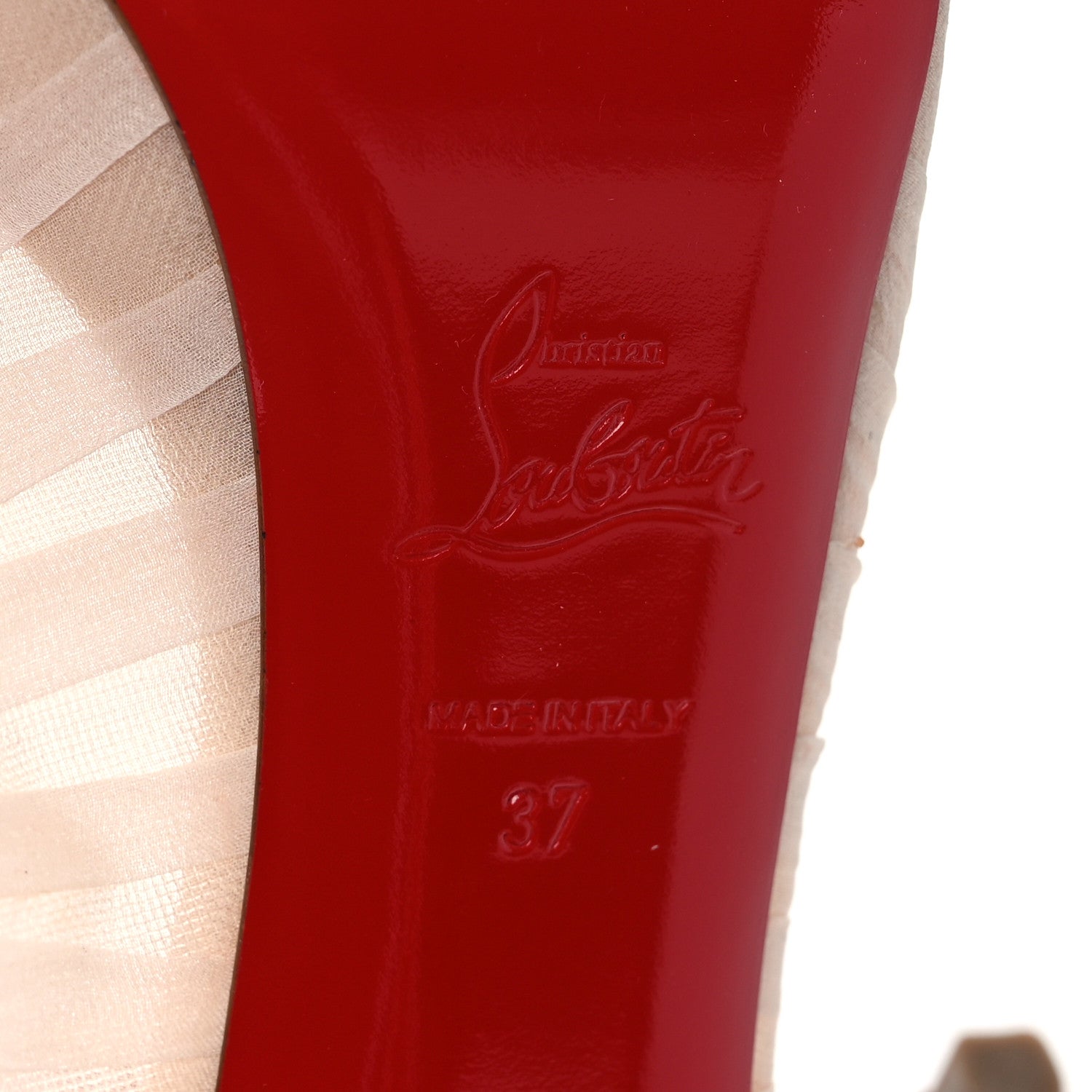 Christian Louboutin Chiffon Goya Ruban 120 Pumps 37 Petale 7 of 7