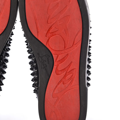 Christian Louboutin Calfskin Mens Louis Spikes Flat Sneakers 45 Black 9 of 13