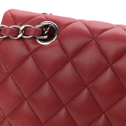 Chanel Lambskin Quilted Medium Double Flap Red 17 of 21