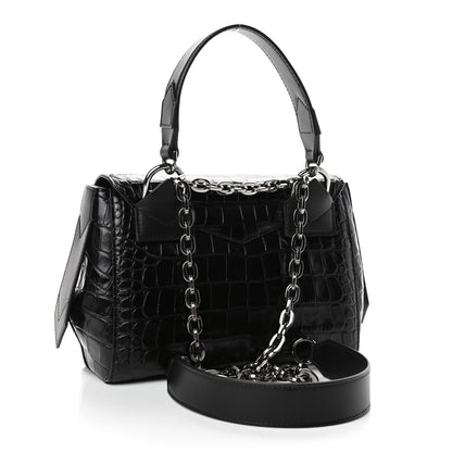 Givenchy Croc Embossed Small ID Flap Black 2 of 4