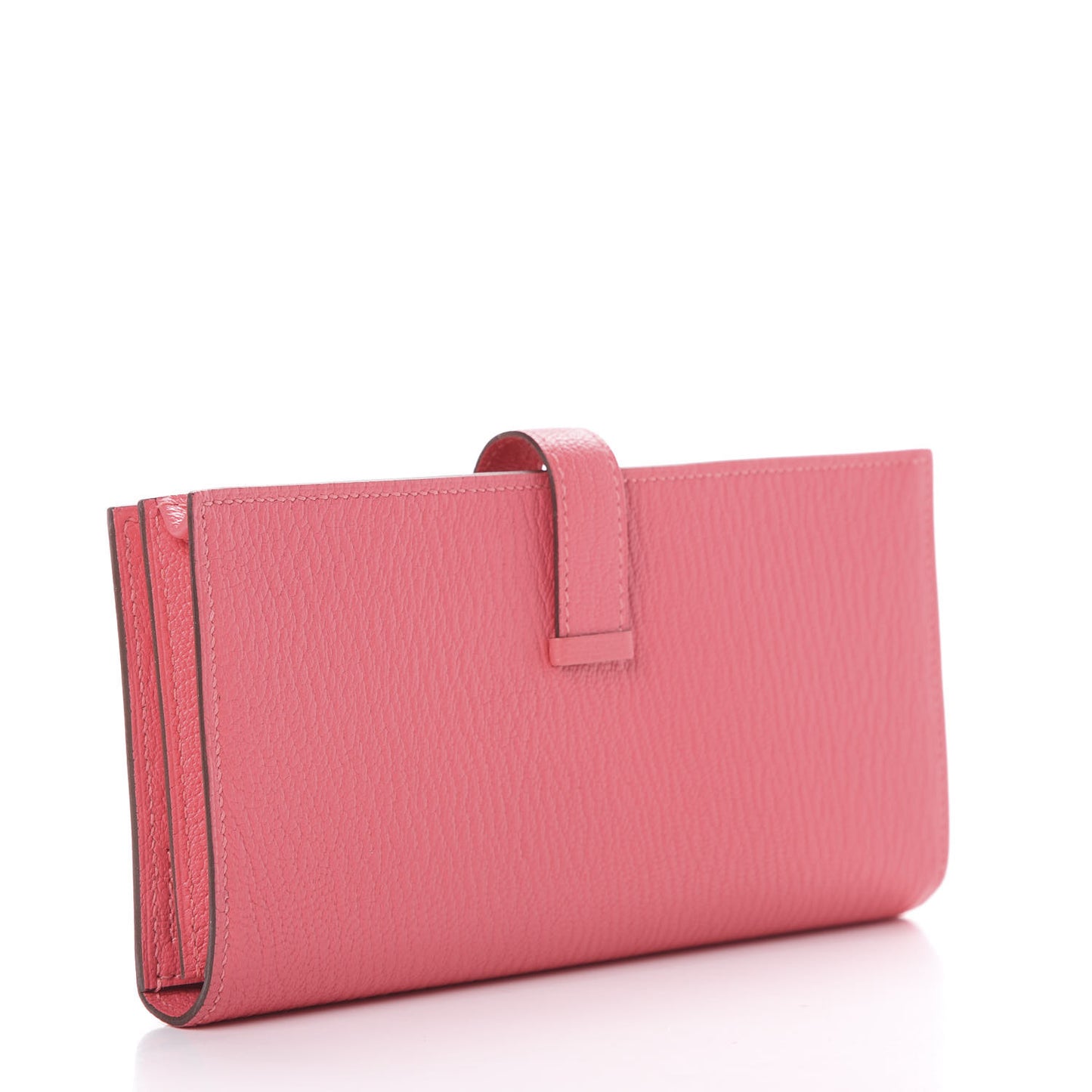Chevre Mysore Bearn Gusset Wallet Rose Lipstick